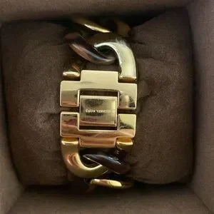 Michael Kors Chain Link Watch tort/gold $150 MICHAEL Michael Kors | Accessories | Michael Kors Chain Link  main image 3